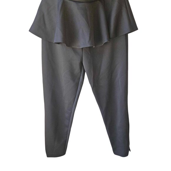 Nwt Curvy Sense Plus Size 2X Black Strapless Low Cut One Piece Jumpsuit Romper. - Picture 3 of 3